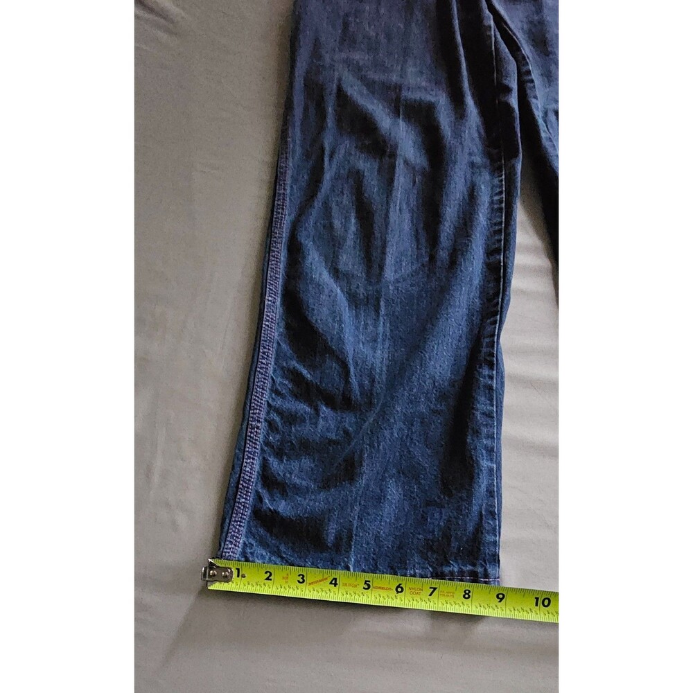 Vintage 70s Levi’s Pink Tab High Waist Wide Leg Jeans 28x30 Floral Embroidered - Picture 11 of 12